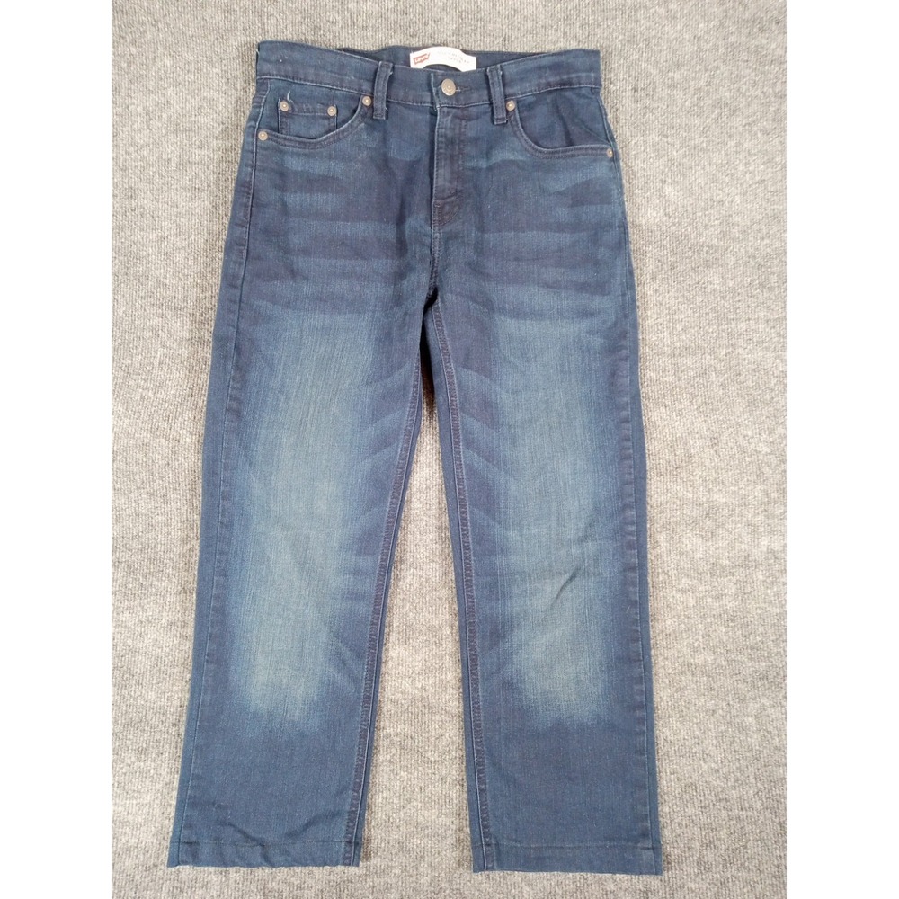 Levi's 502 Regular Tapered Women's Blue Jeans Dark Wash Size 28x30 Preppy Casual